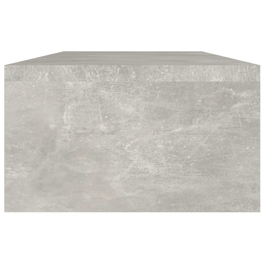 Monitorstandaard 60x23,5x12 cm bewerkt hout betongrijs