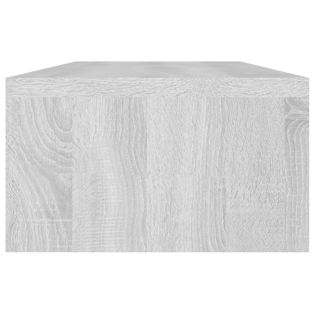 Monitorstandaard 60x23,5x12 cm bewerkt hout grijs sonoma eiken