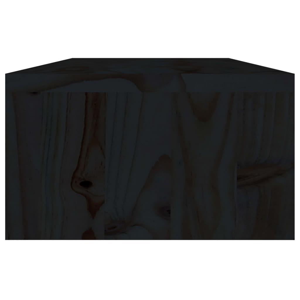 Monitorstandaard 60x23,5x12 cm bewerkt hout zwart