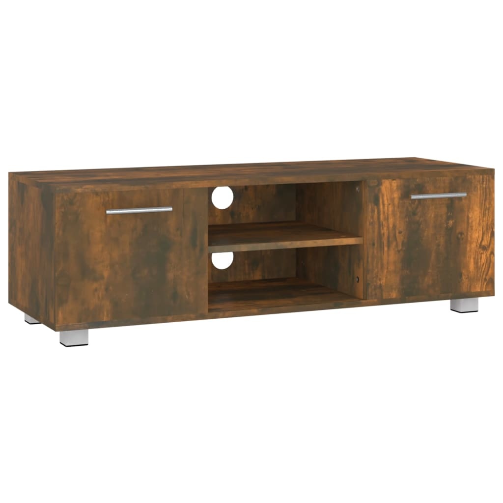 Tv-meubel 110x40x35 cm bewerkt hout gerookt eikenkleurig