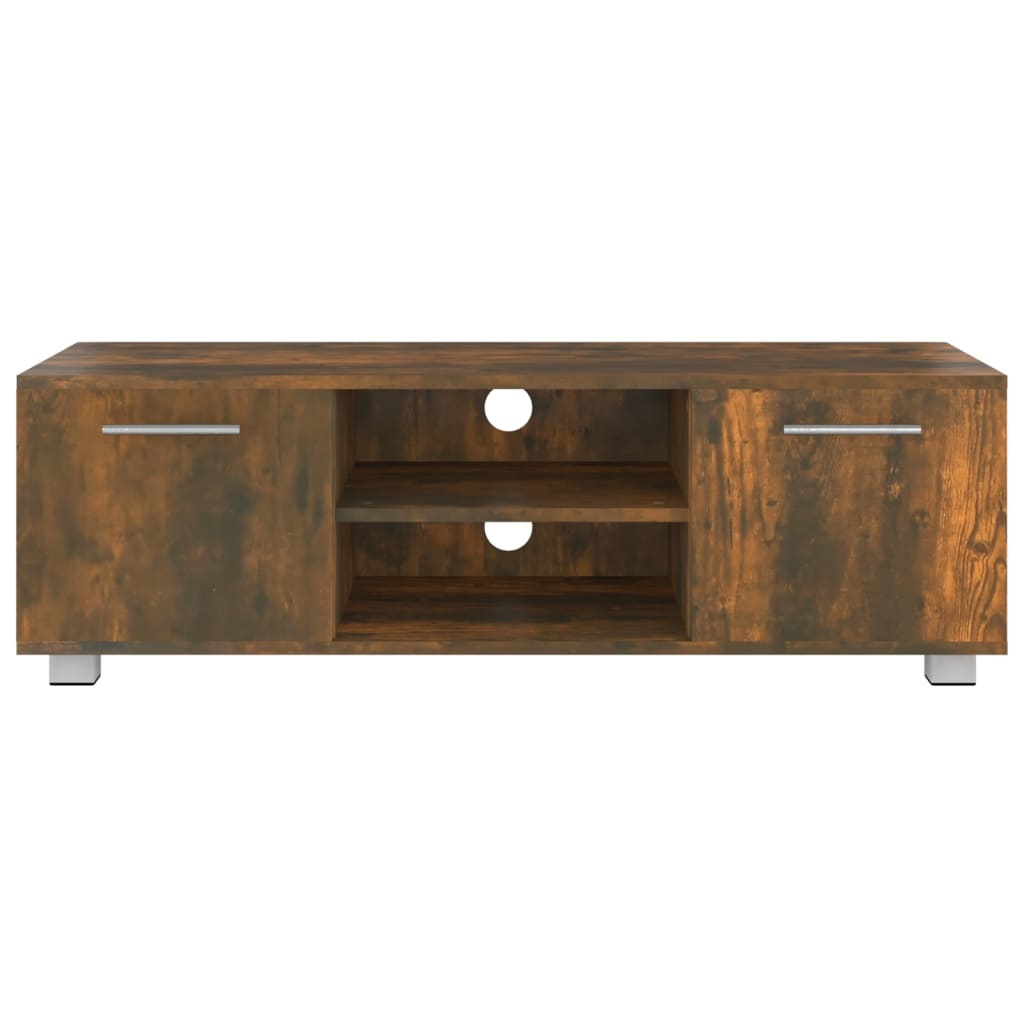 Tv-meubel 110x40x35 cm bewerkt hout gerookt eikenkleurig