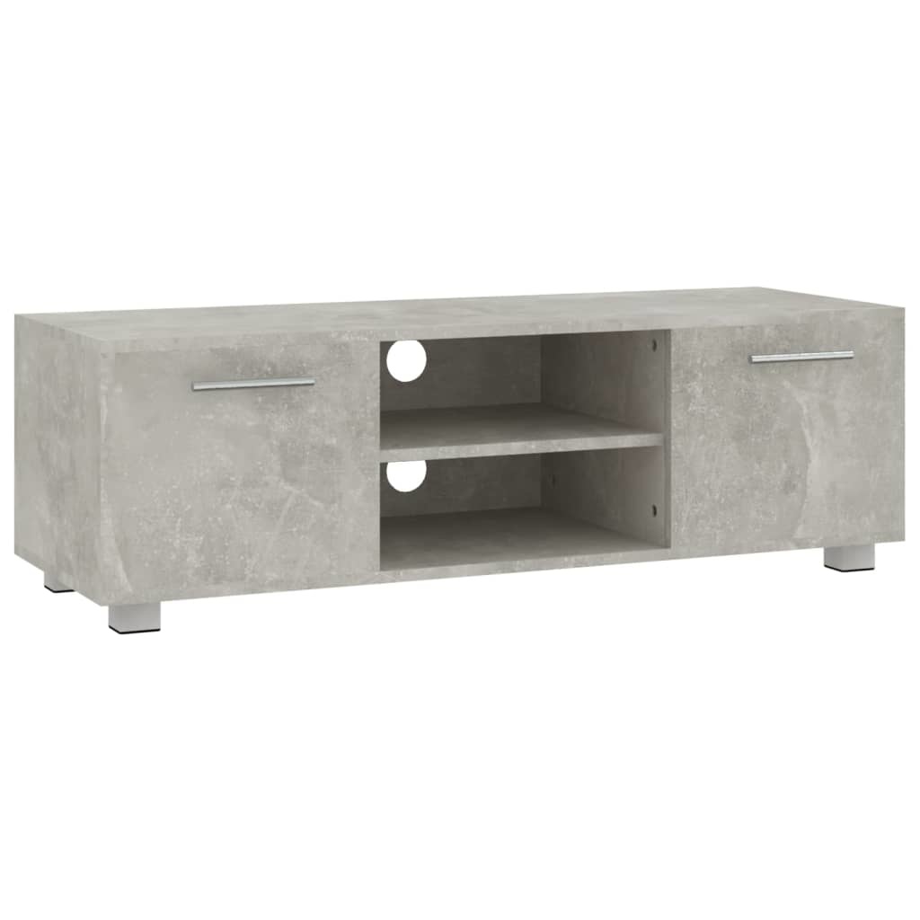 Tv-meubel 110x40x35 cm bewerkt hout betongrijs