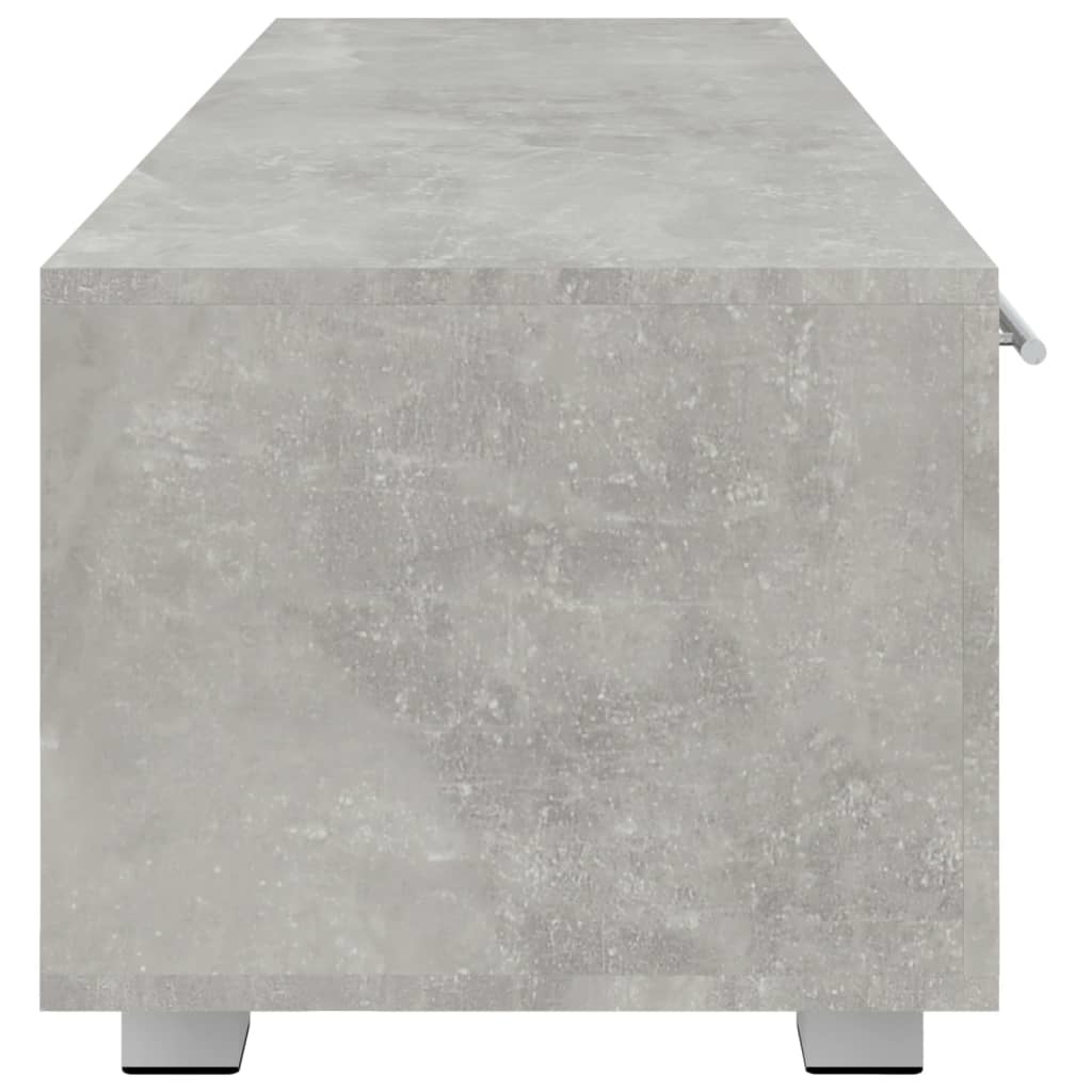 Tv-meubel 110x40x35 cm bewerkt hout betongrijs