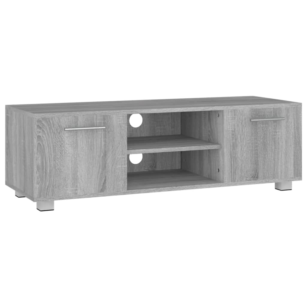 Tv-meubel 110x40x35 cm bewerkt hout grijs sonoma eikenkleurig