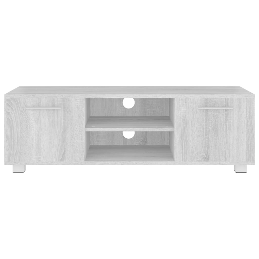 Tv-meubel 110x40x35 cm bewerkt hout grijs sonoma eikenkleurig