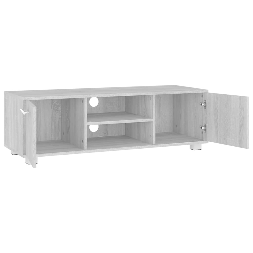 Tv-meubel 110x40x35 cm bewerkt hout grijs sonoma eikenkleurig
