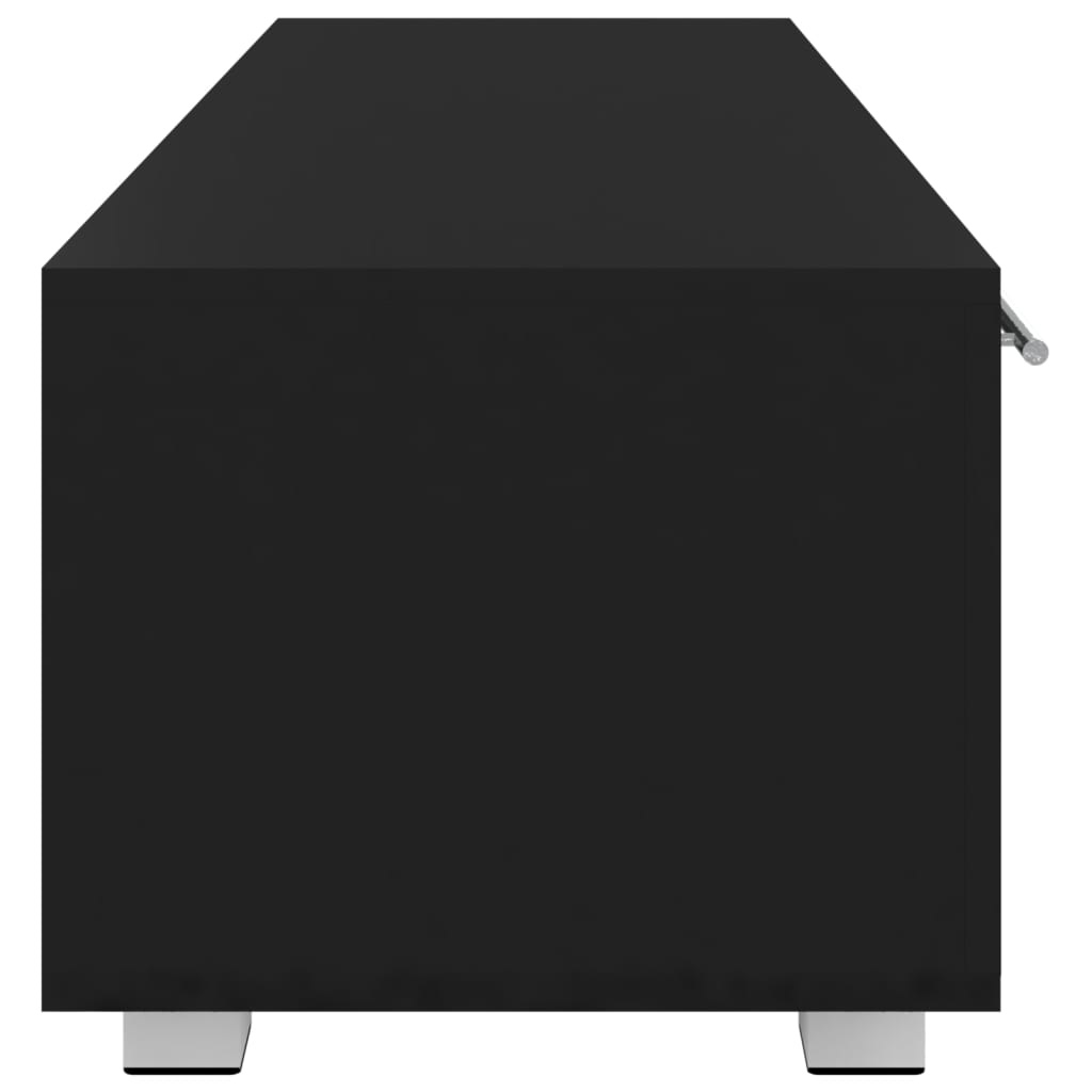 Tv-meubel 110x40x35 cm bewerkt hout zwart