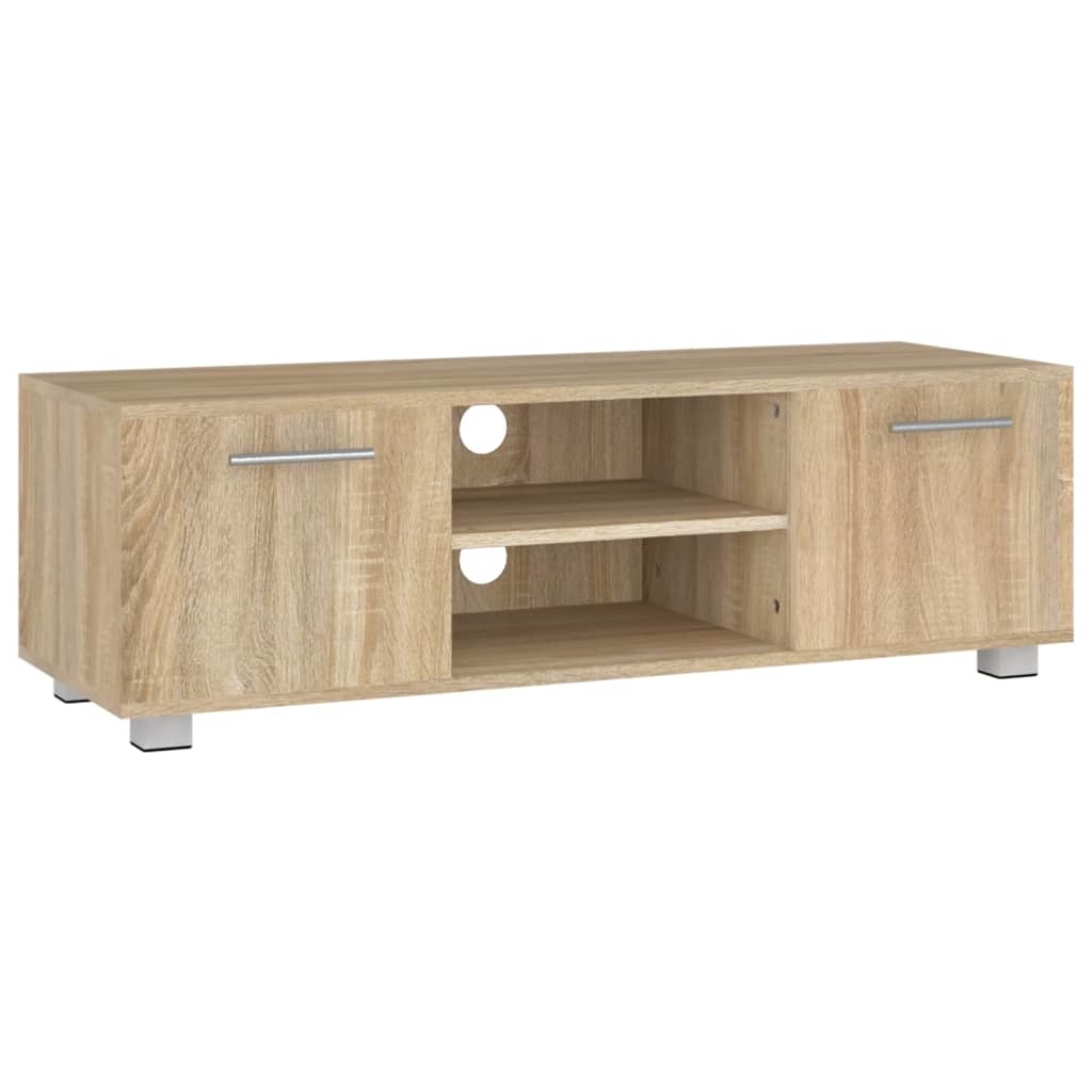 Tv-meubel 110x40x35 cm bewerkt hout sonoma eikenkleurig