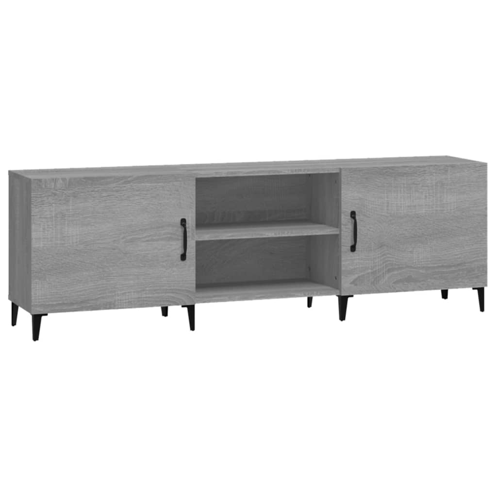 Tv-meubel 150x30x50 cm bewerkt hout grijs sonoma eikenkleurig