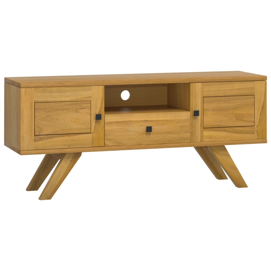 Tv-meubel 110x30x50 cm massief teakhout