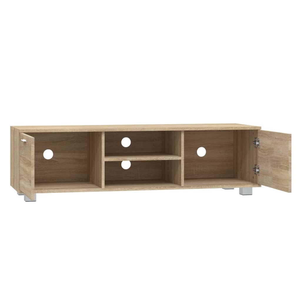 Tv-meubel 140x40,5x35 cm bewerkt hout sonoma eikenkleurig