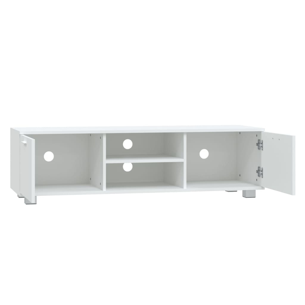 Tv-meubel 140x40,5x35 cm bewerkt hout wit