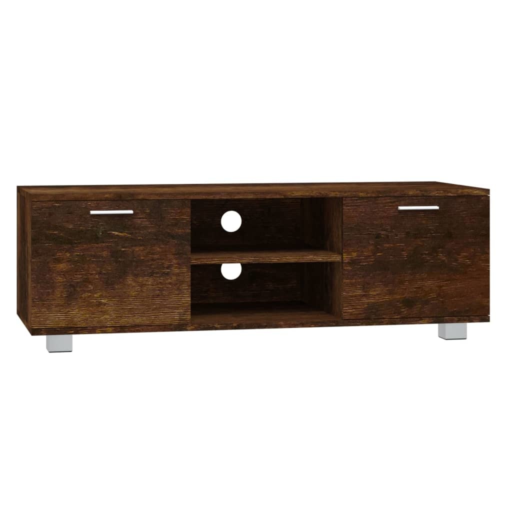 Tv-meubel 120x40,5x35 cm bewerkt hout gerookt eikenkleurig
