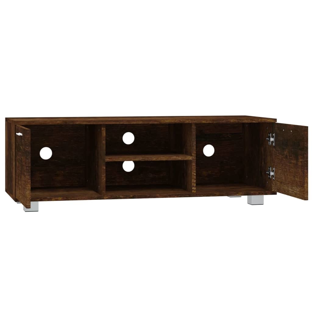 Tv-meubel 120x40,5x35 cm bewerkt hout gerookt eikenkleurig