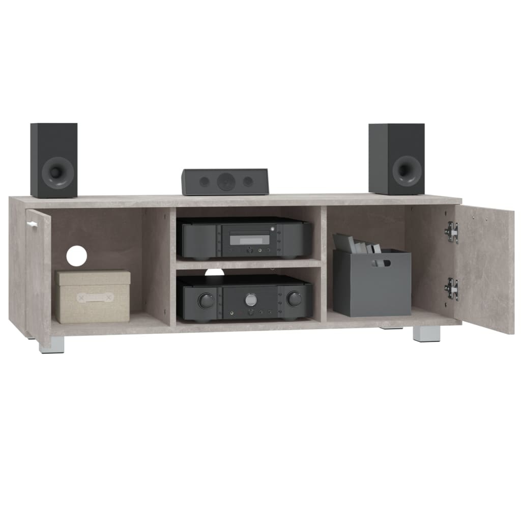 Tv-meubel 120x40,5x35 cm bewerkt hout betongrijs