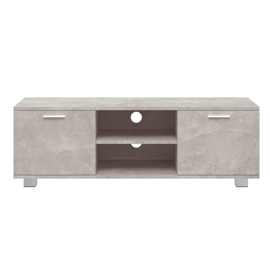 Tv-meubel 120x40,5x35 cm bewerkt hout betongrijs