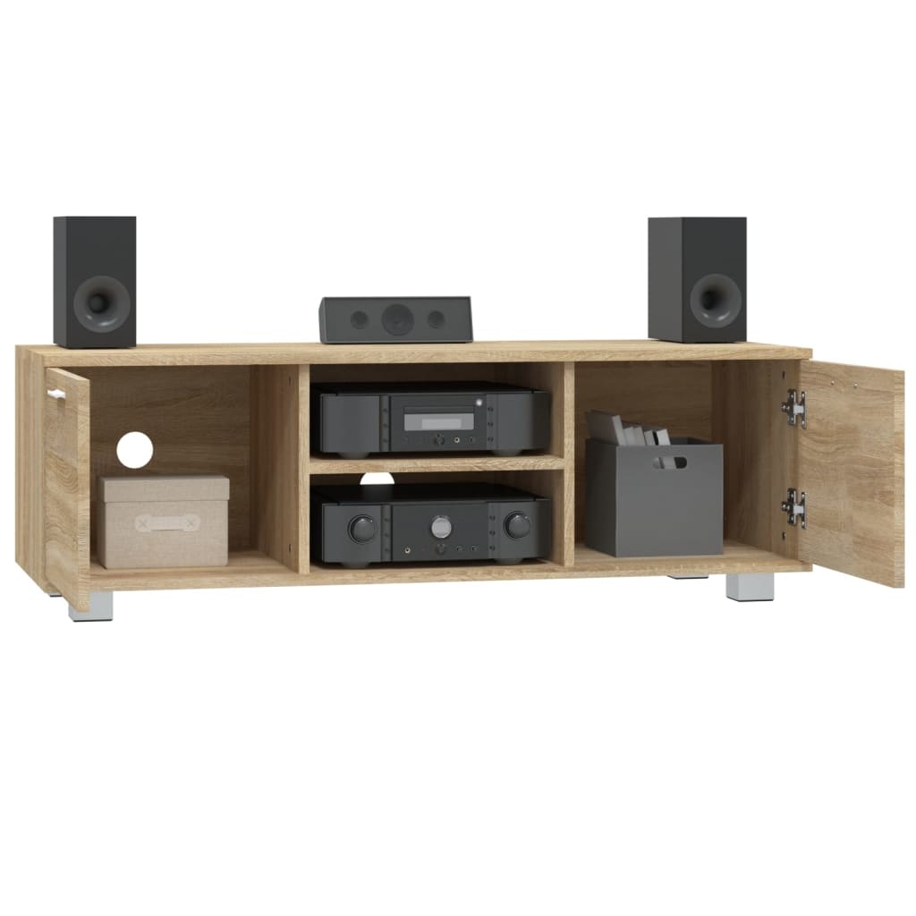 Tv-meubel 120x40,5x35 cm bewerkt hout sonoma eikenkleurig