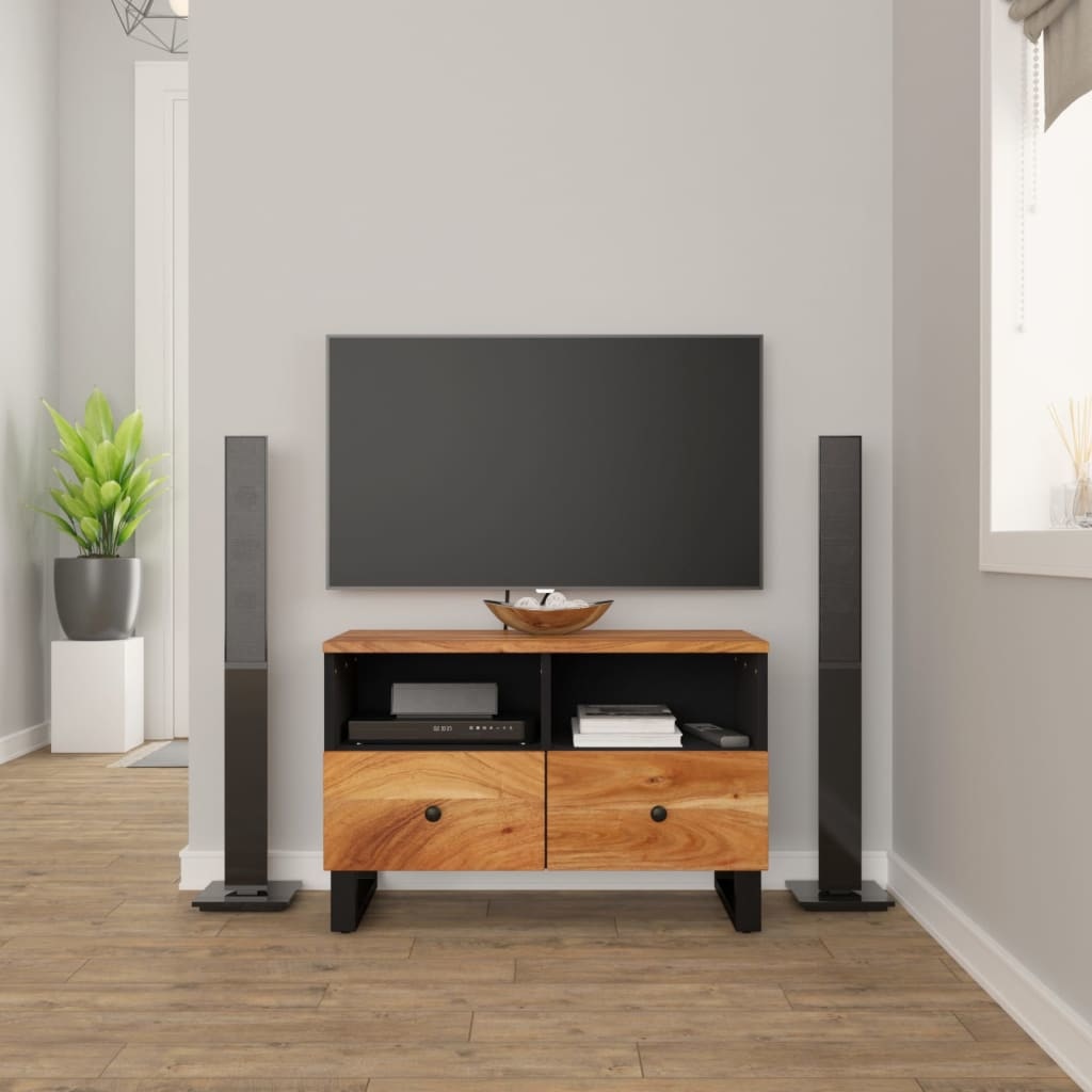 Tv-meubel 70x33x46 cm massief acaciahout