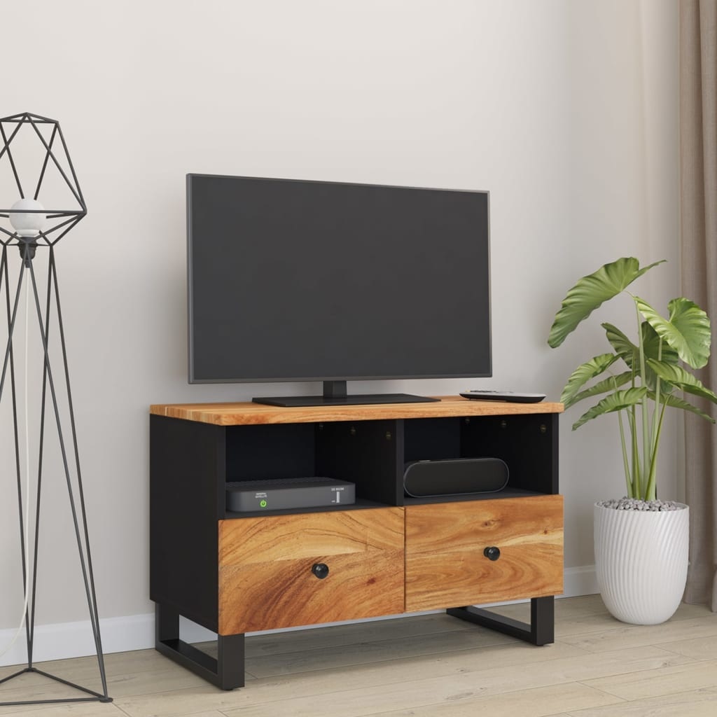 Tv-meubel 70x33x46 cm massief acaciahout