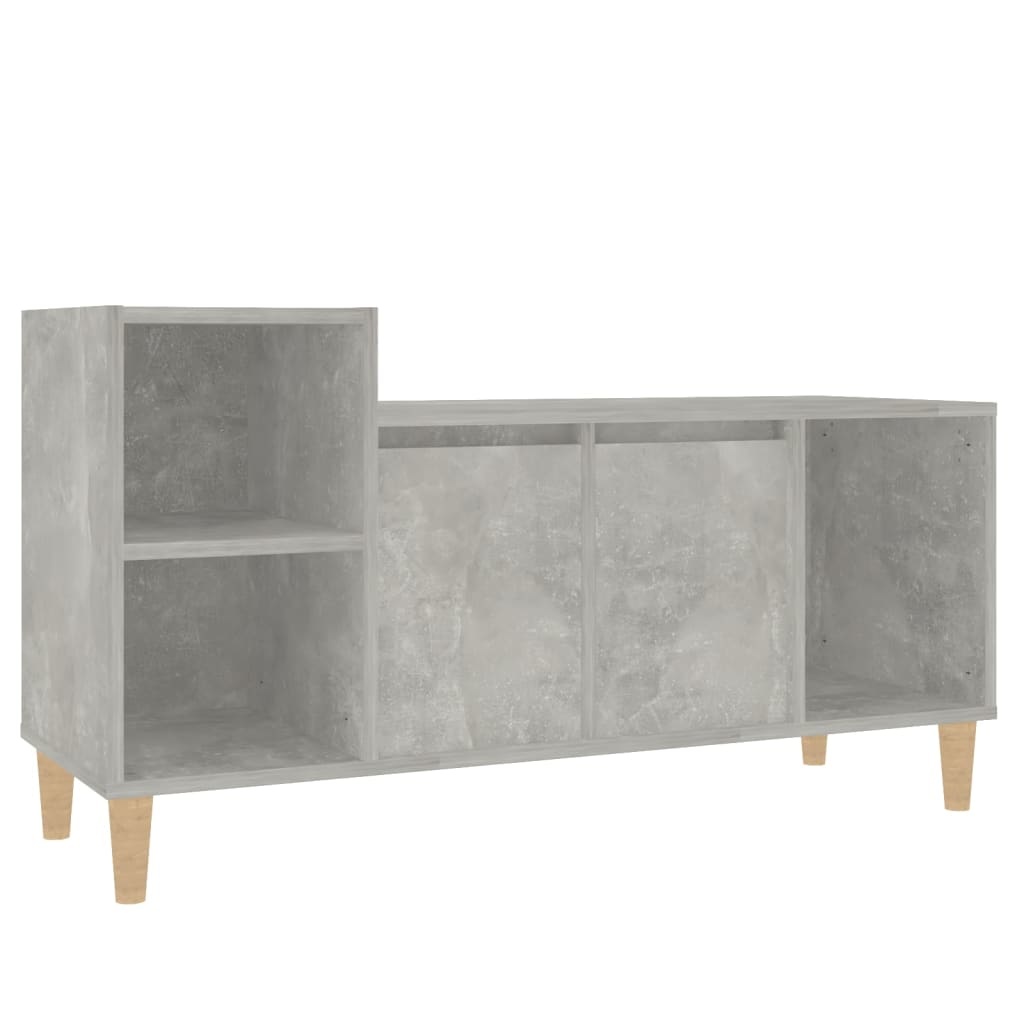 Tv-meubel 100x35x55 cm bewerkt hout betongrijs