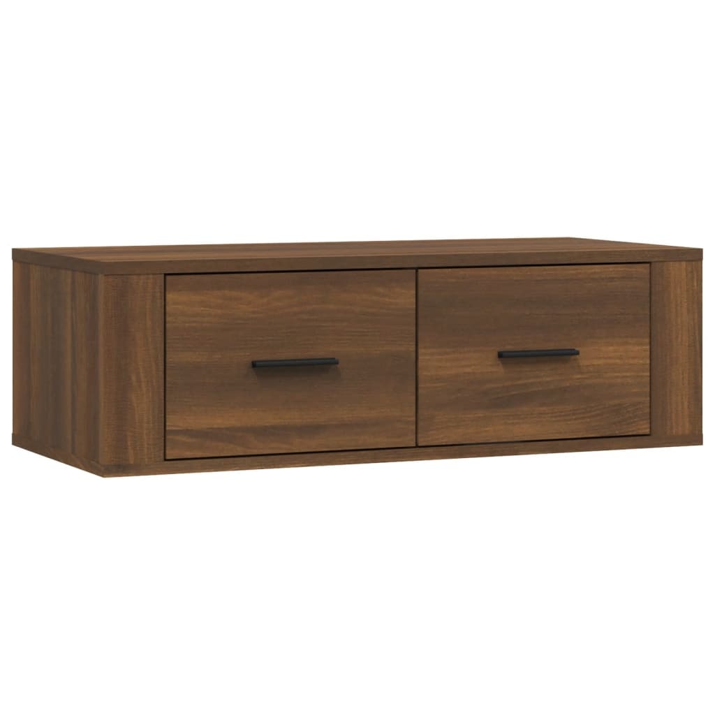 Tv-hangmeubel 80x36x25 cm bewerkt hout bruineikenkleurig