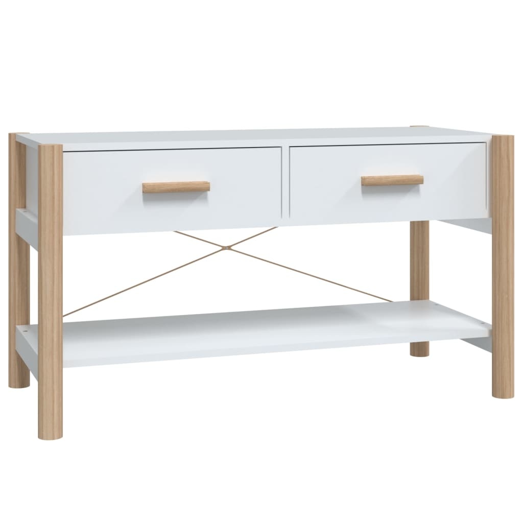 Tv-meubel 82x38x45 cm bewerkt hout wit