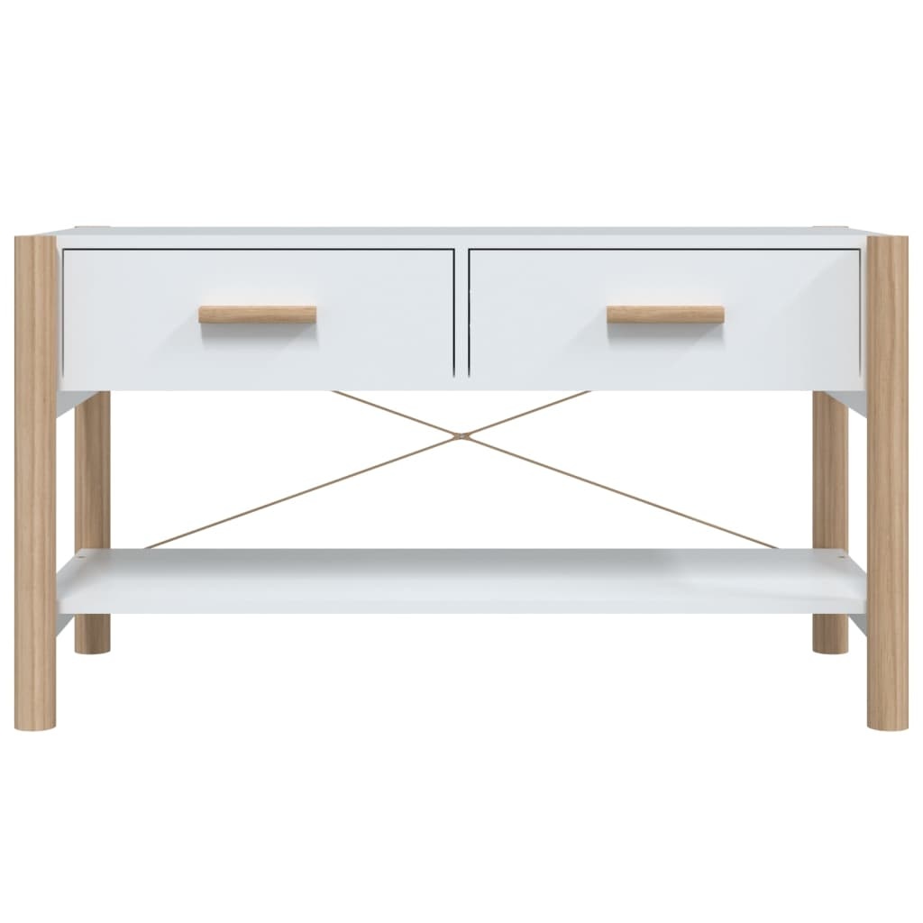 Tv-meubel 82x38x45 cm bewerkt hout wit
