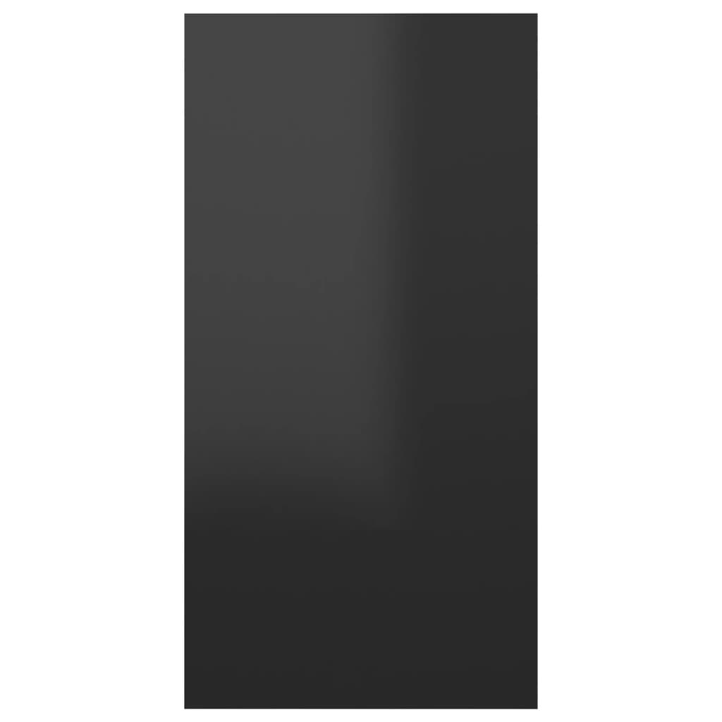 Tv-meubel 30,5x30x60 cm spaanplaat hoogglans zwart