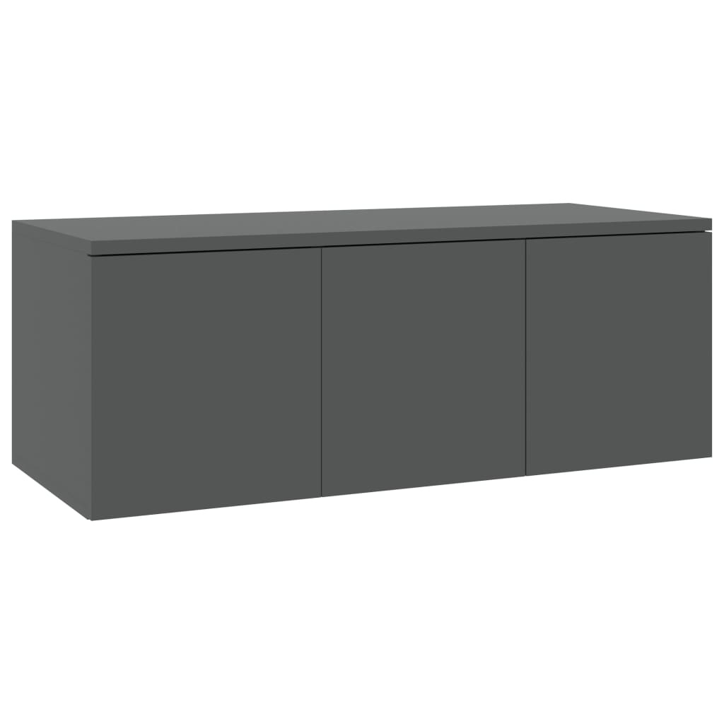 Tv-meubel 80x34x30 cm spaanplaat grijs