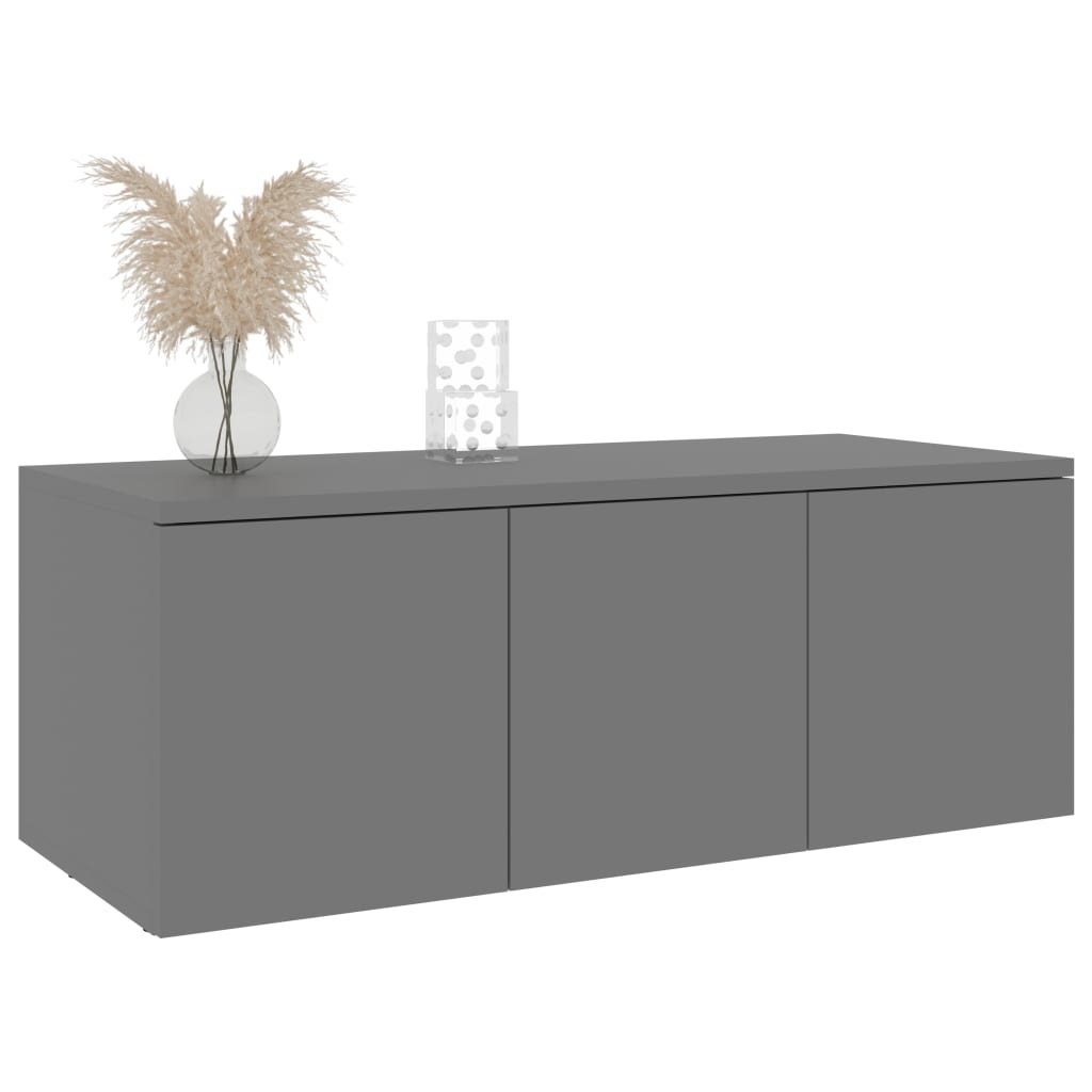 Tv-meubel 80x34x30 cm spaanplaat grijs