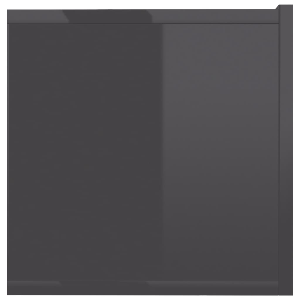 Tv-meubel 120x30x30 cm bewerkt hout hoogglans grijs