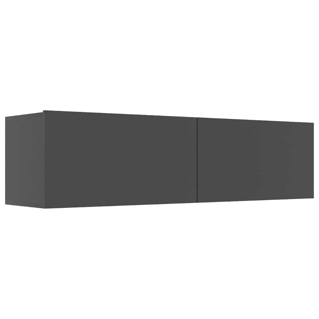 Tv-meubel 120x30x30 cm bewerkt hout zwart