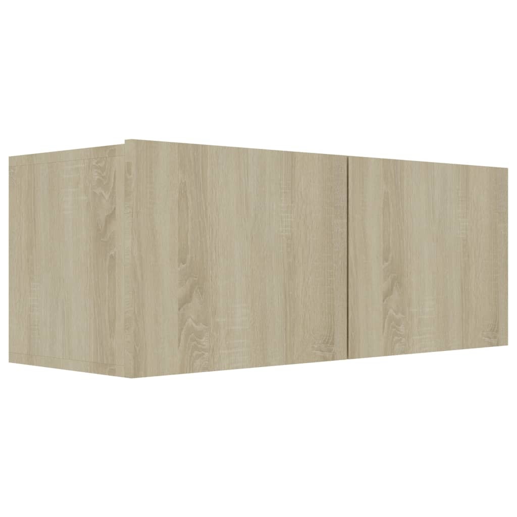 Tv-meubel 80x30x30 cm bewerkt hout sonoma eikenkleurig