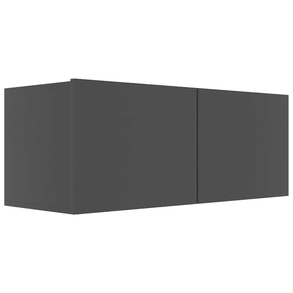 Tv-meubel 80x30x30 cm bewerkt hout zwart
