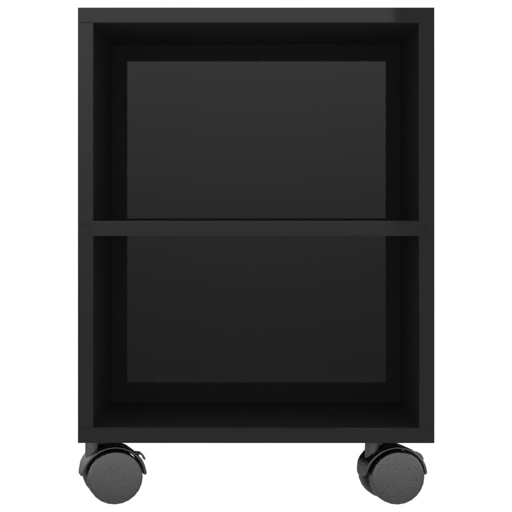 Tv-meubel 120x35x43 cm bewerkt hout hoogglans zwart