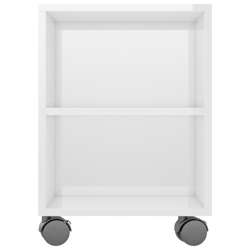 Tv-meubel 120x35x48 cm bewerkt hout hoogglans wit