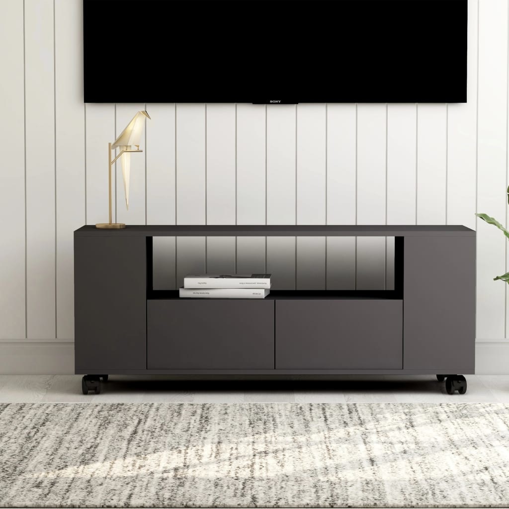 Tv-meubel 120x35x43 cm bewerkt hout grijs