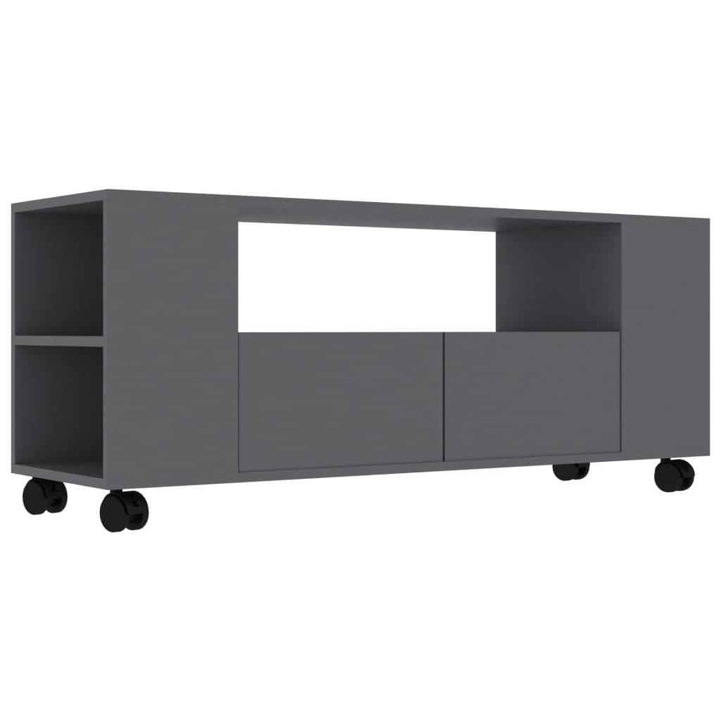 Tv-meubel 120x35x48 cm bewerkt hout grijs