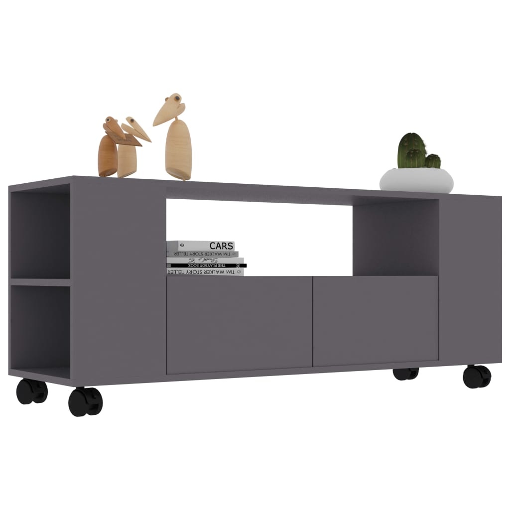 Tv-meubel 120x35x43 cm bewerkt hout grijs