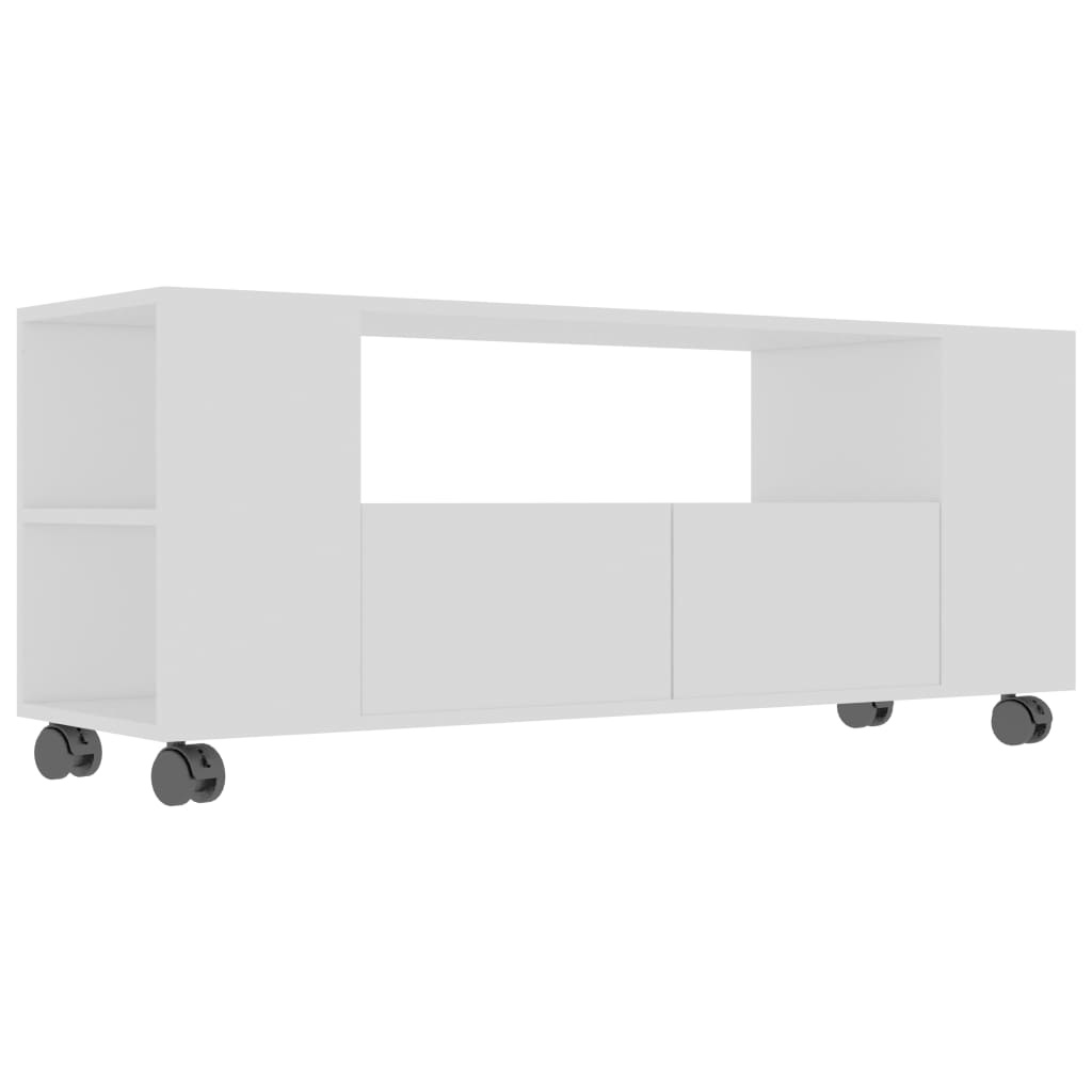 Tv-meubel 120x35x43 cm bewerkt hout wit
