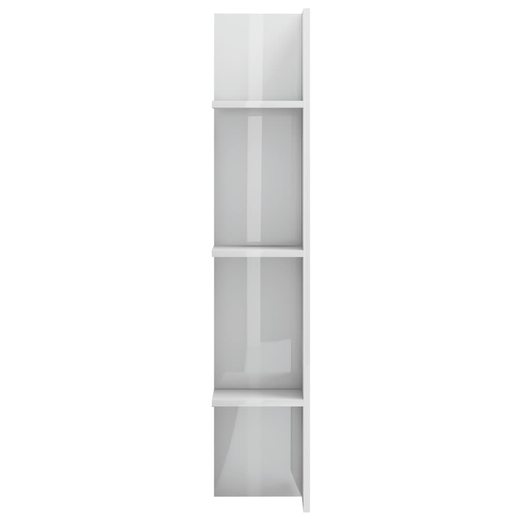 Tv-meubel 152x22x113 cm bewerkt hout hoogglans wit