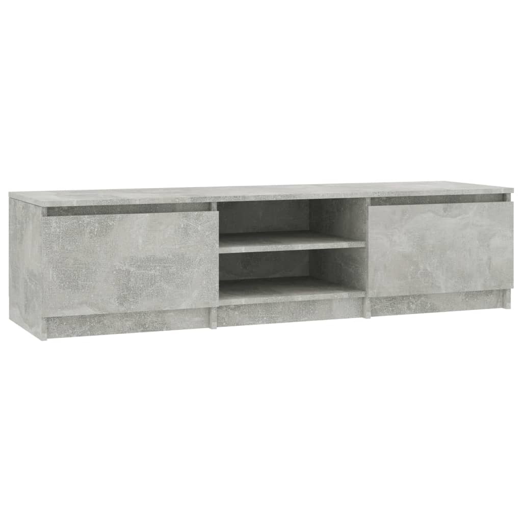 Tv-meubel 140x40x35,5 cm bewerkt hout betongrijs