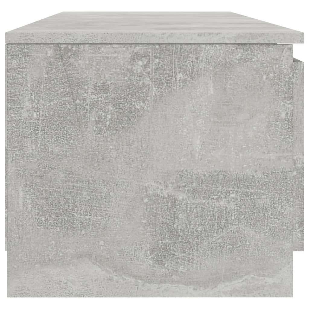 Tv-meubel 140x40x35,5 cm bewerkt hout betongrijs