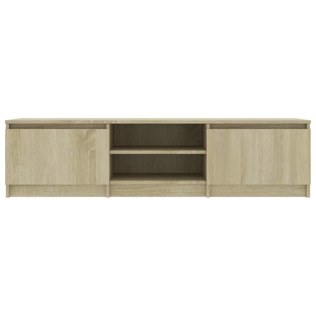 Tv-meubel 140x40x35,5 cm bewerkt hout sonoma eikenkleurig