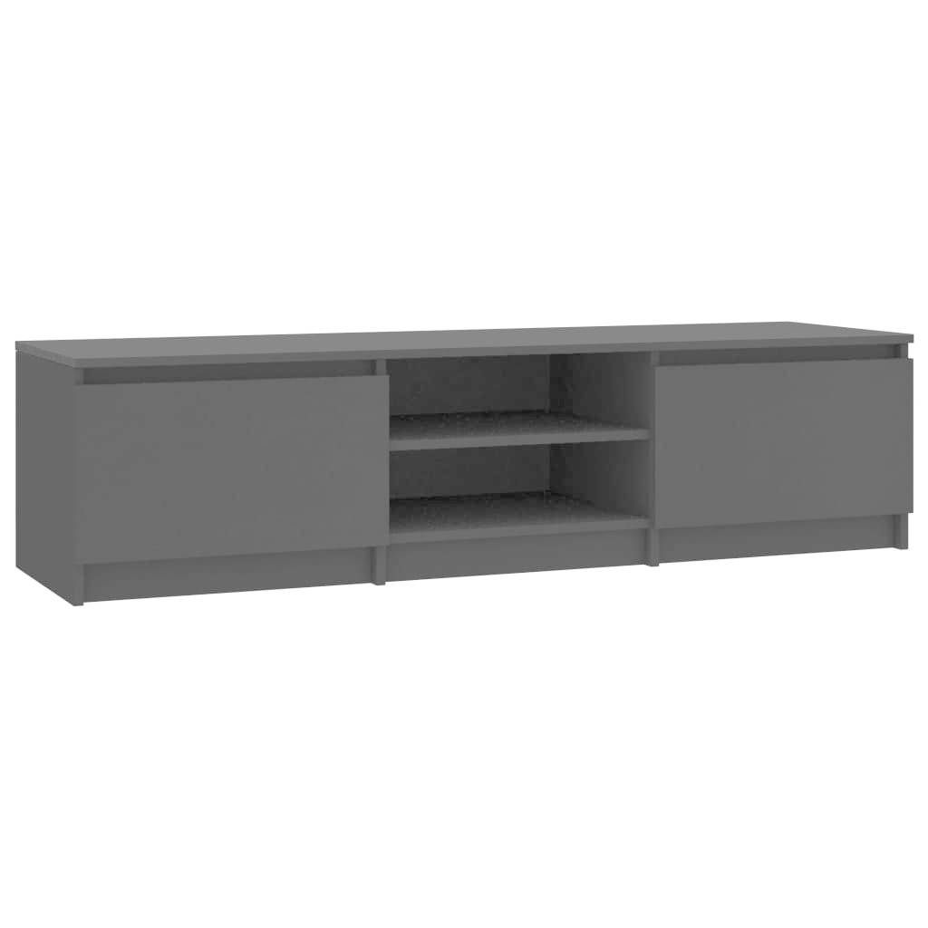 Tv-meubel 140x40x35,5 cm bewerkt hout zwart