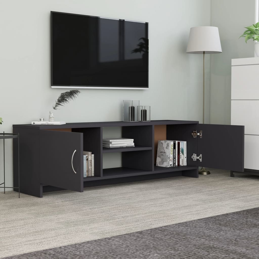 Tv-meubel 120x30x37,5 cm bewerkt hout grijs