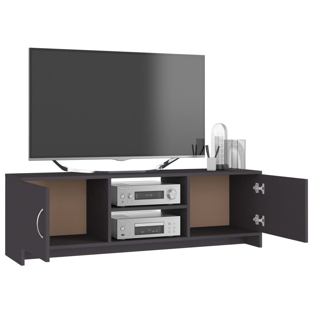 Tv-meubel 120x30x37,5 cm bewerkt hout grijs