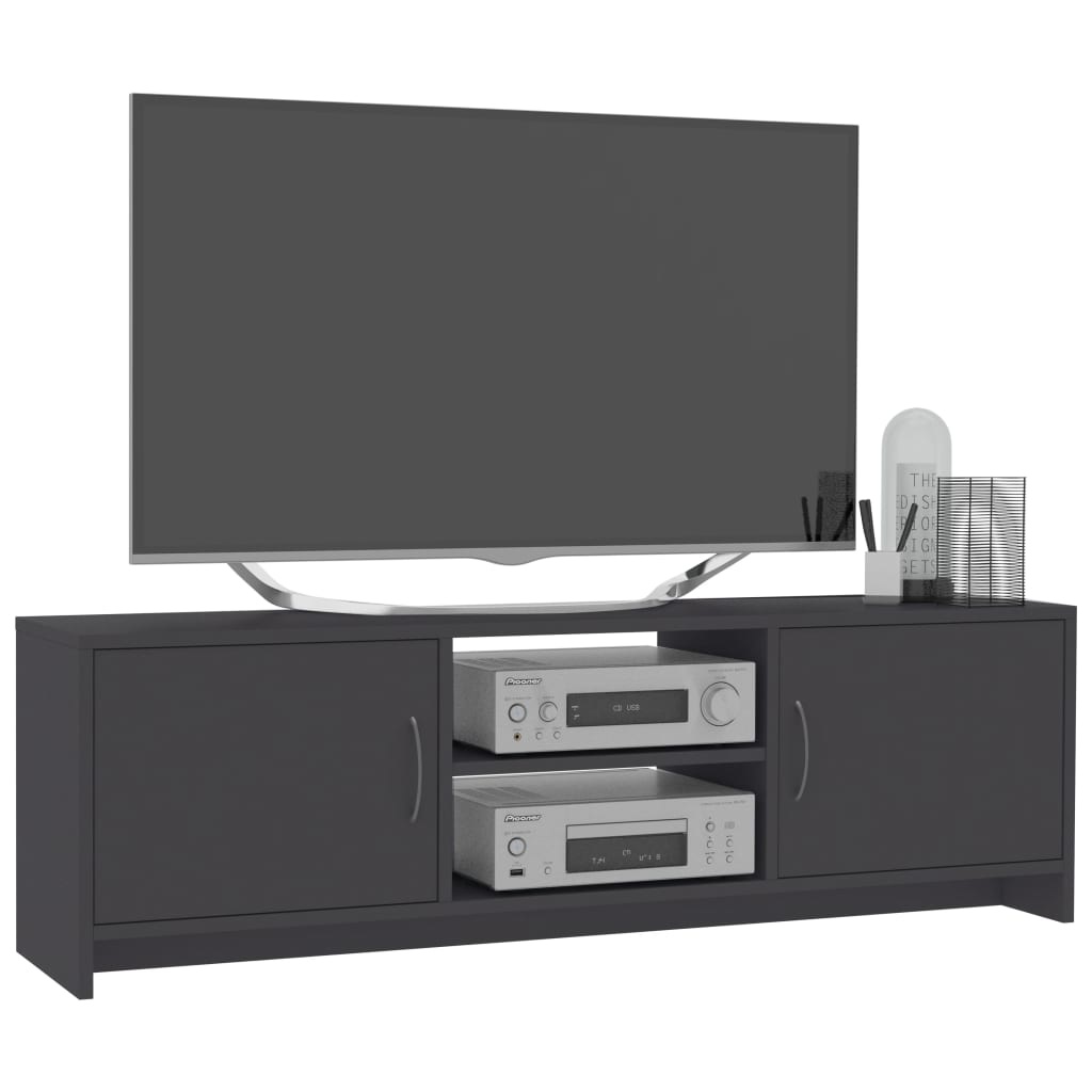 Tv-meubel 120x30x37,5 cm bewerkt hout grijs