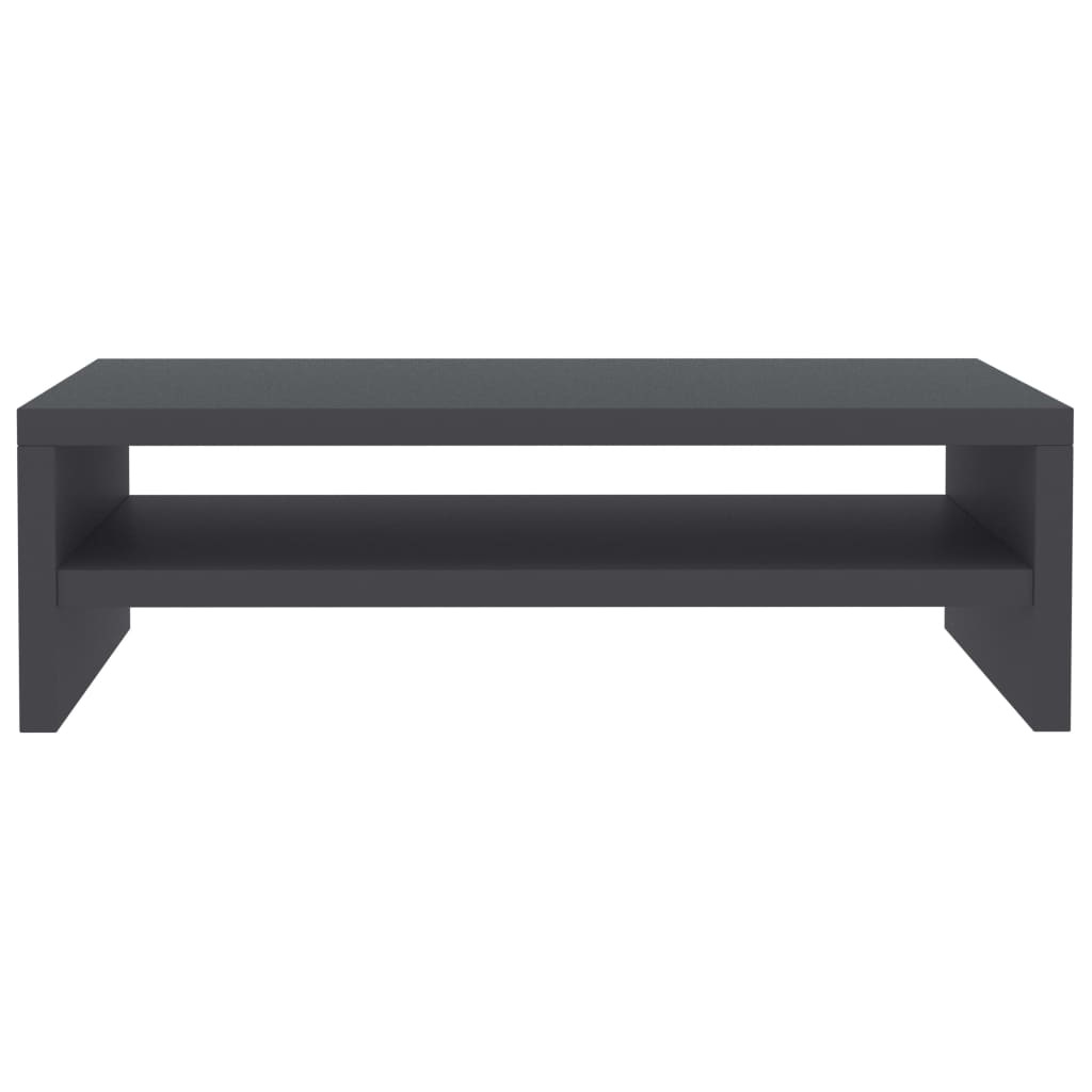 Monitorstandaard 42x24x13 cm bewerkt hout grijs