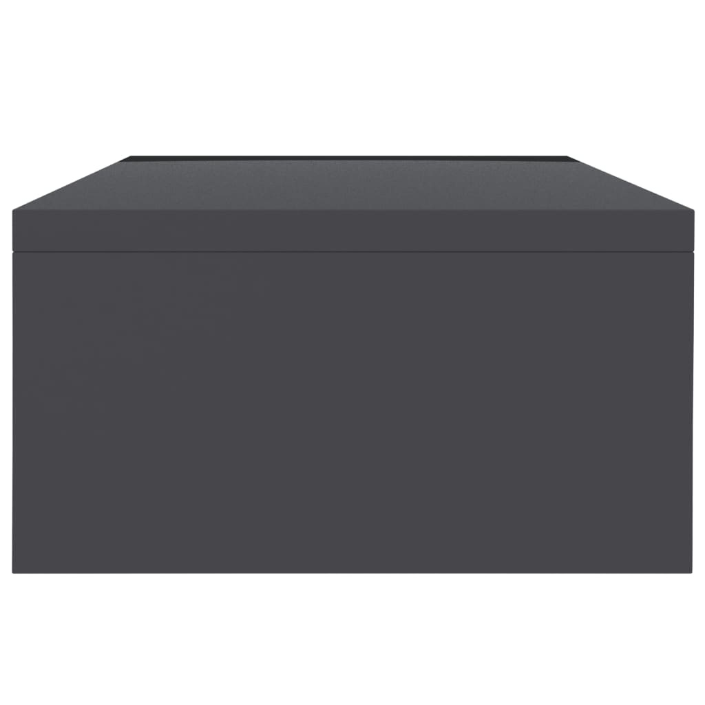 Monitorstandaard 42x24x13 cm bewerkt hout grijs